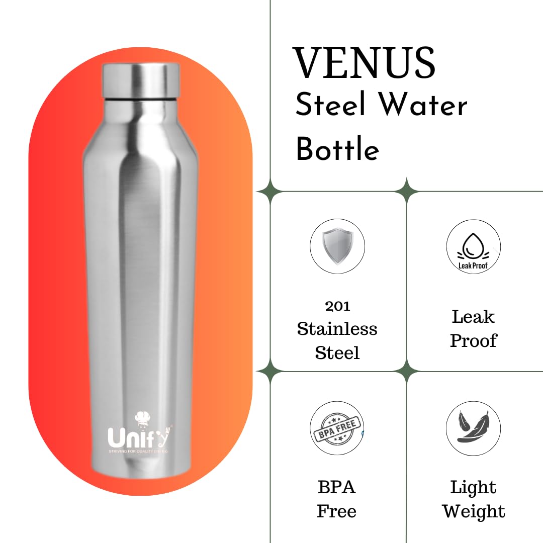 4-Pack 1 L Stainless Steel Water Bottles – Leak Proof, Rust-Free, BPA Free