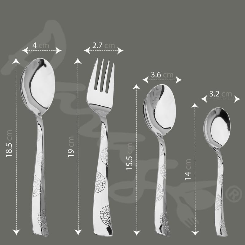 18pc Stainless Steel Cutlery | Gift Box | Spoons Forks