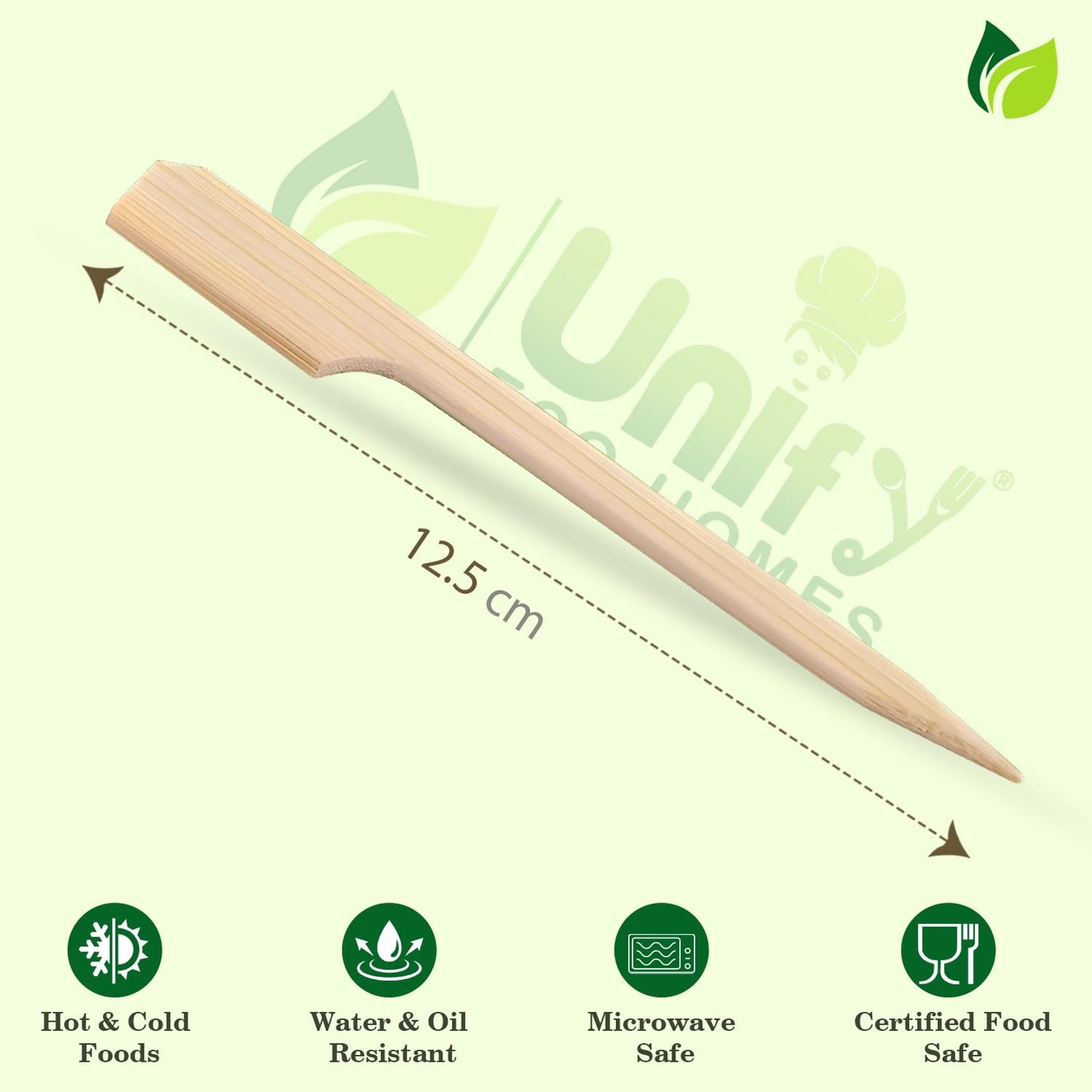 200 Pcs Wooden Gun Skewers – 5 Inch, Skewer Set for BBQ, Grilling & Outdoor Dining, Ideal for Fruits, Kababs & Starters