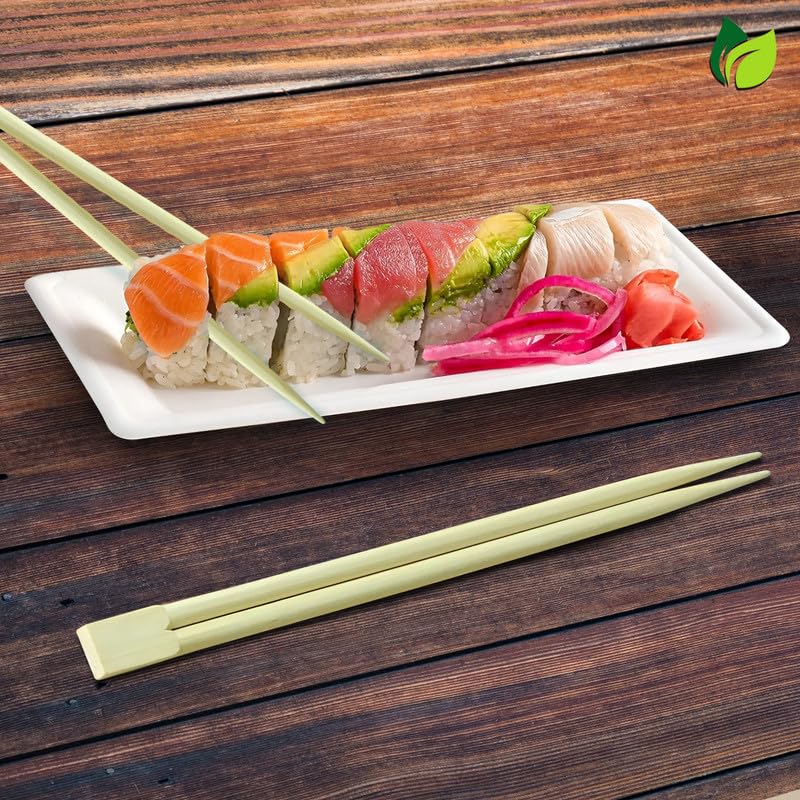 25 Pairs Bamboo Chopsticks | 8in Sushi & Noodles | Eco-Friendly