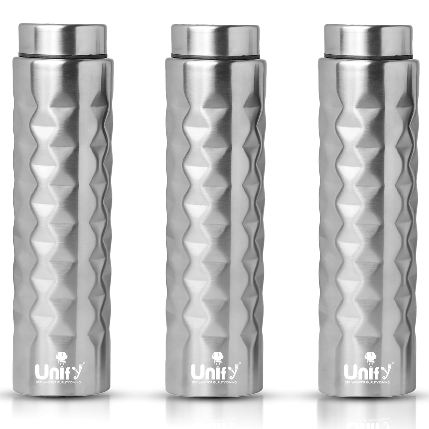 3pc Stainless Steel Water Bottles | 1L Mars Leak-Proof