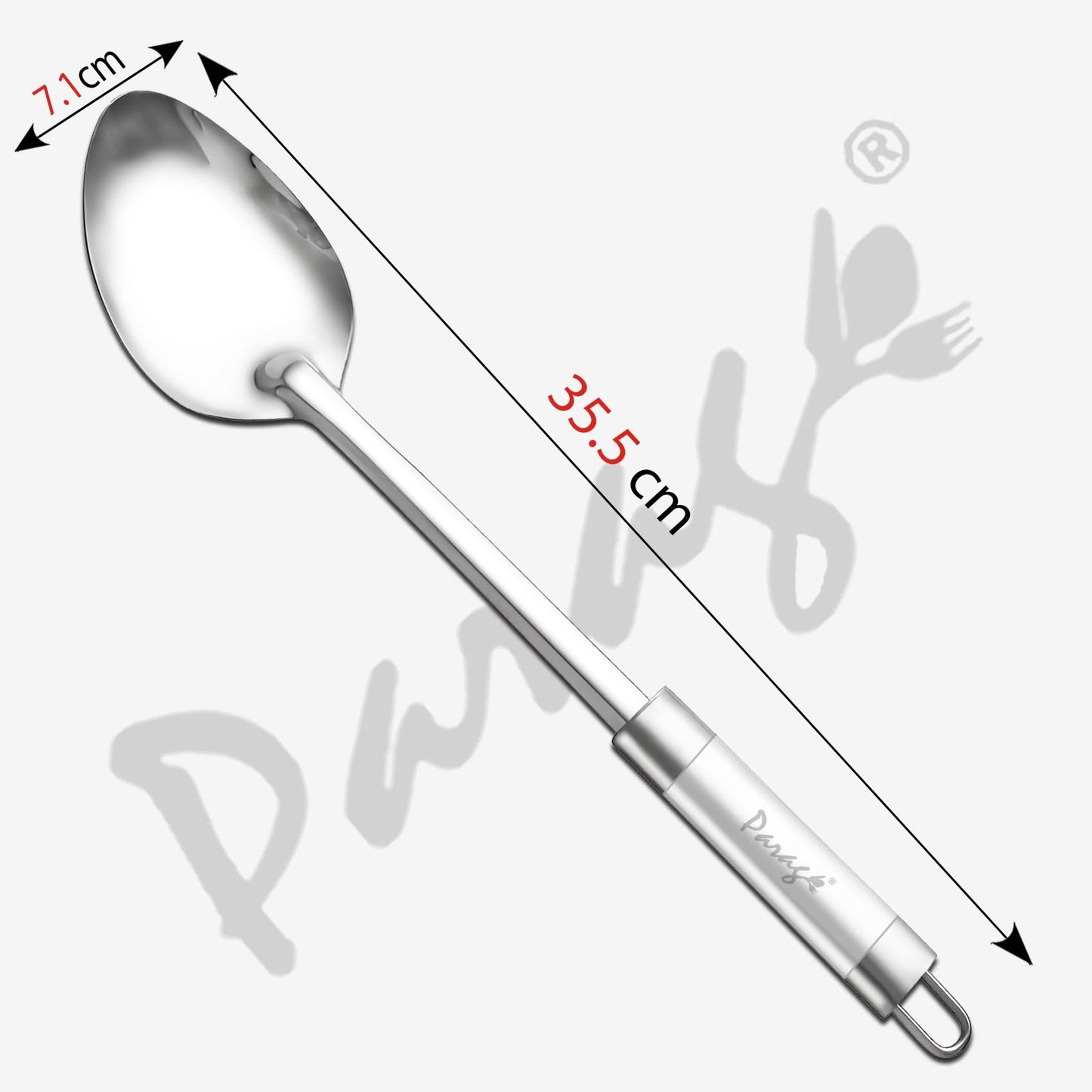 Stainless Steel Basting Spoon 35.5cm for Rice, Pasta & Curry | Kitchen Serving Tool