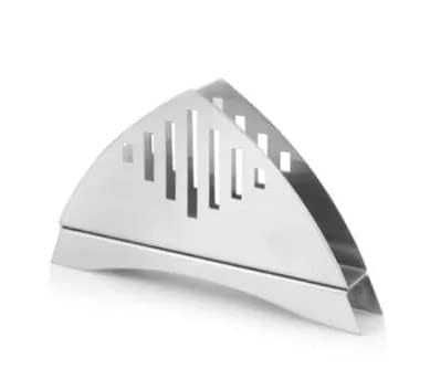 1 Pc Stainless Steel Napkin Holder – Tissue Paper Stand for Kitchen, Dining Table, Restaurants, Cafes & Hotels, Matt Finish Slotted Lines