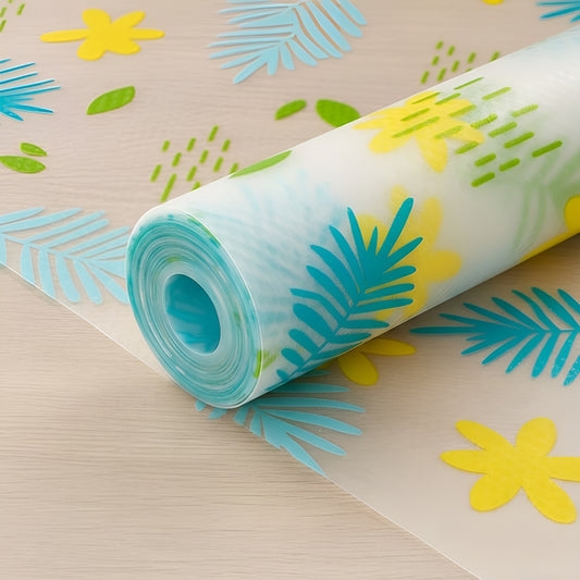 Multipurpose Flower Printed EVA Anti-Slip Shelf Liner Roll – Waterproof, Durable, Non-Adhesive Mat for Kitchen, Bathroom, Cabinet, Drawer, Refrigerator & Countertop Protection (3 Meter)