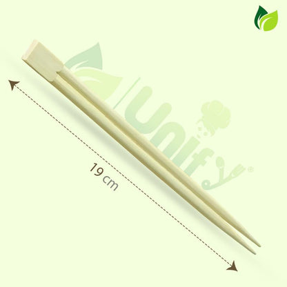 100 Pairs 8-Inch Natural Bamboo Chopsticks – 19 cm Long, Eco-Friendly, Biodegradable, Disposable Utensils for Sushi, Noodles, Fried Rice & Asian Dishes