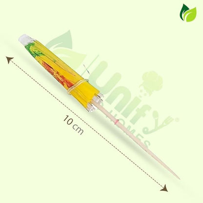 EcoHomes Umbrella Toothpicks, Tropical Hawaiian Topper Bamboo Sticks for Cocktail, Snacks, Cake & Party Decoration