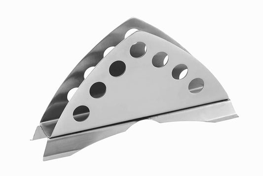 1 Pc Stainless Steel Napkin Holder – Matt Finish, Slotted Round, Kitchen & Dining