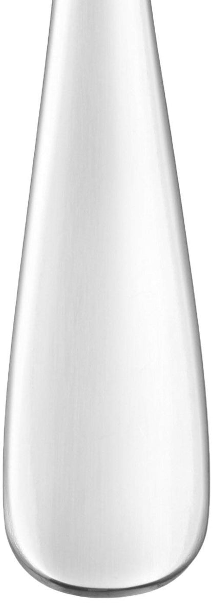 12-Piece Stainless Steel Table Spoon Set | Round Edge Tableware, 18.5 cm, Silver