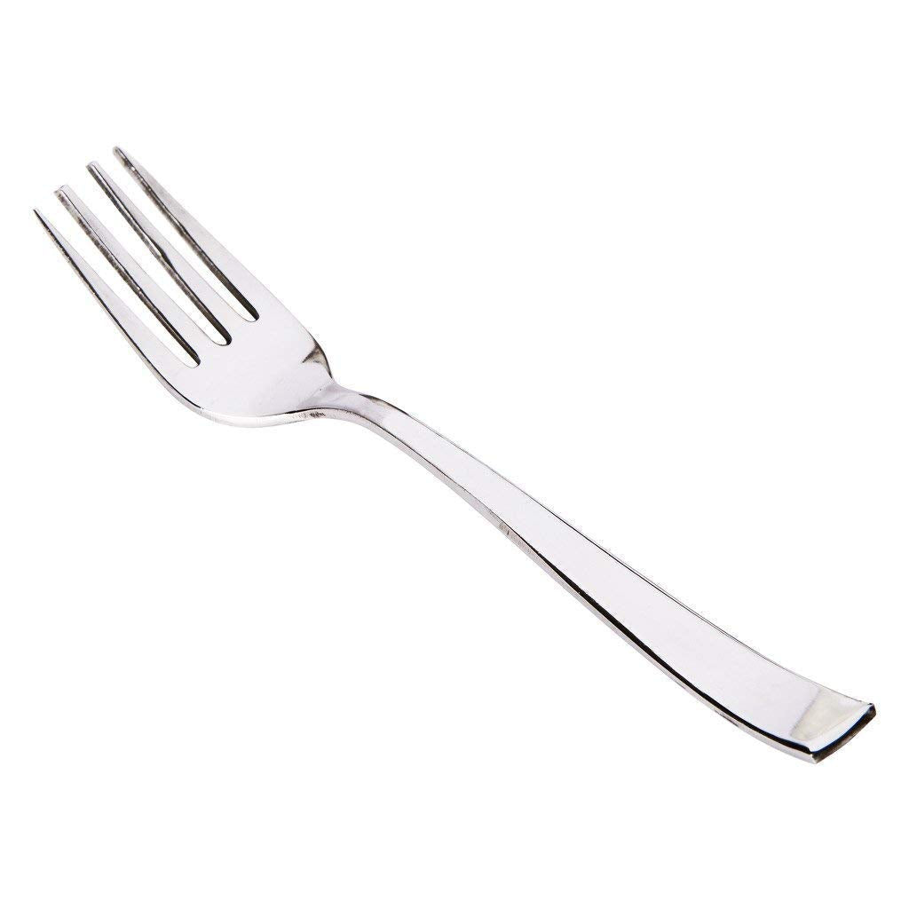 12 Pcs Stainless Steel Dinner Forks – 15.5 cm Silver Fruit & Dining Table Forks, Premium Cutlery Set for Home, Kitchen & Dining Tableware