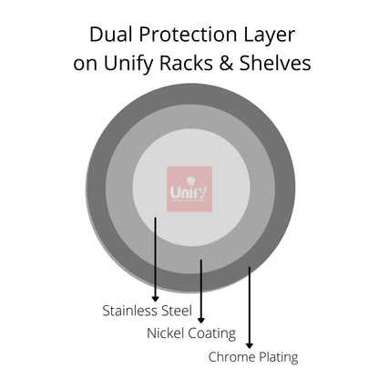 Stainless Steel Wall Cloth Hanger with 5 Hooks | Door Mounted Hook Rail for Bathroom & Kitchen | 30.5 cm, Silver