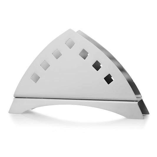 2 Pcs Stainless Steel Napkin Holders – Tissue Paper Stands for Kitchen, Dining Table, Restaurants, Cafes & Hotels, Matt Finish Slotted Square