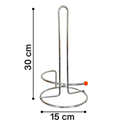 1 Pc Kitchen Napkin & Paper Towel Holder – Chrome Finish, Multipurpose Tissue Roll Stand for Kitchen or Dining, Set of 1