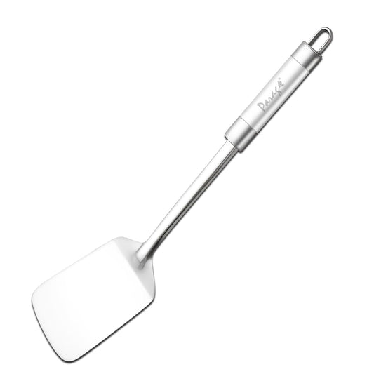 1 Piece Stainless Steel Turner/Spatula for Cooking and Serving, Dosa, Roti, Omelette & Paratha (36.8 cm, Silver)