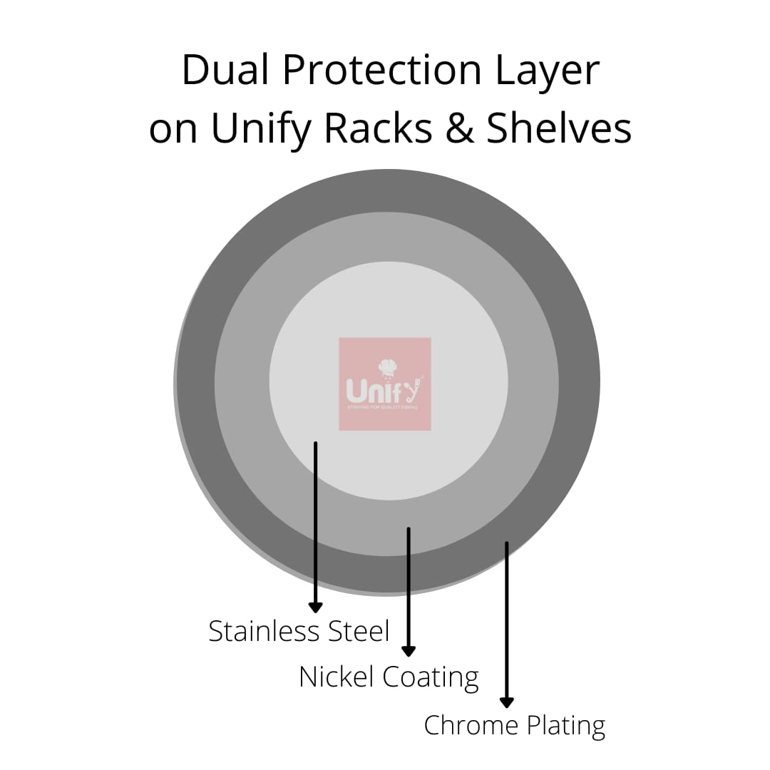 2 Pieces Stainless Steel Wall Cloth Hanger with 5 Hooks, Key Holder & Towel Rack for Bathroom & Kitchen, Silver (Pack of 2)