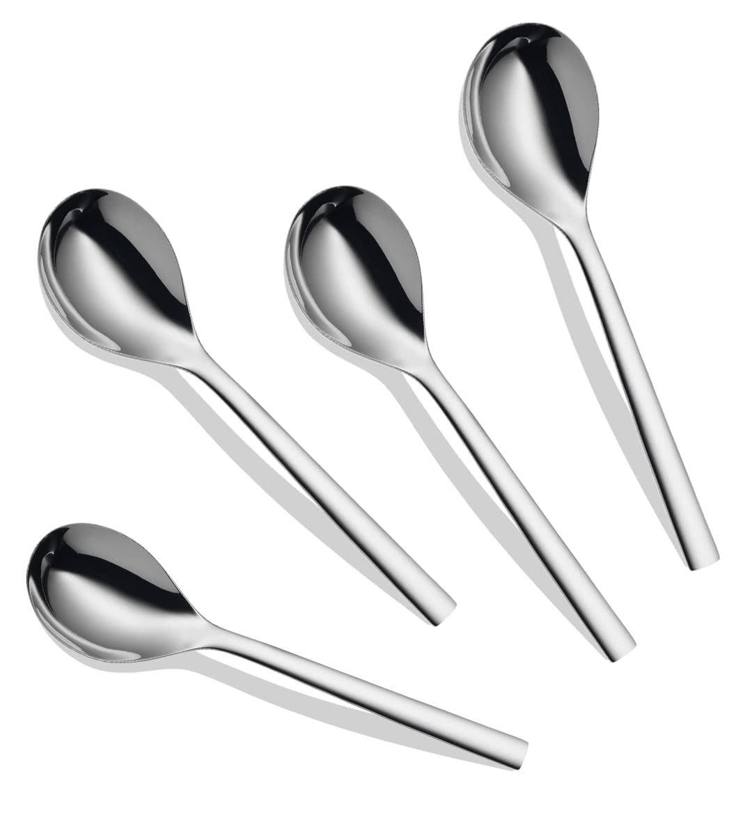 4 Pcs Stainless Steel Serving Spoon Set – Big Cooking Spoons, 21cm