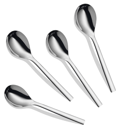 4 Pcs Stainless Steel Serving Spoon Set – Big Cooking Spoons, 21cm
