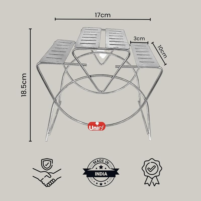 2 Pcs Stainless Steel Cutlery Stand Combo | Spoon Holder for Dining Table (Square)