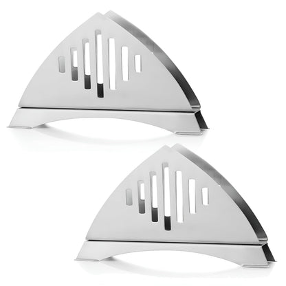 2 Pcs Stainless Steel Napkin Holders – Tissue Paper Stands for Kitchen, Dining Table, Restaurants, Cafes & Hotels, Matt Finish