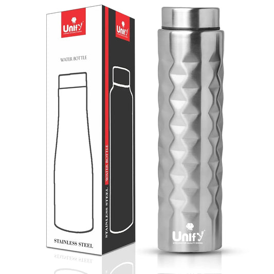 Stainless Steel Water Bottle | 1L Leak-Proof | Mars Silver1MARS1 1