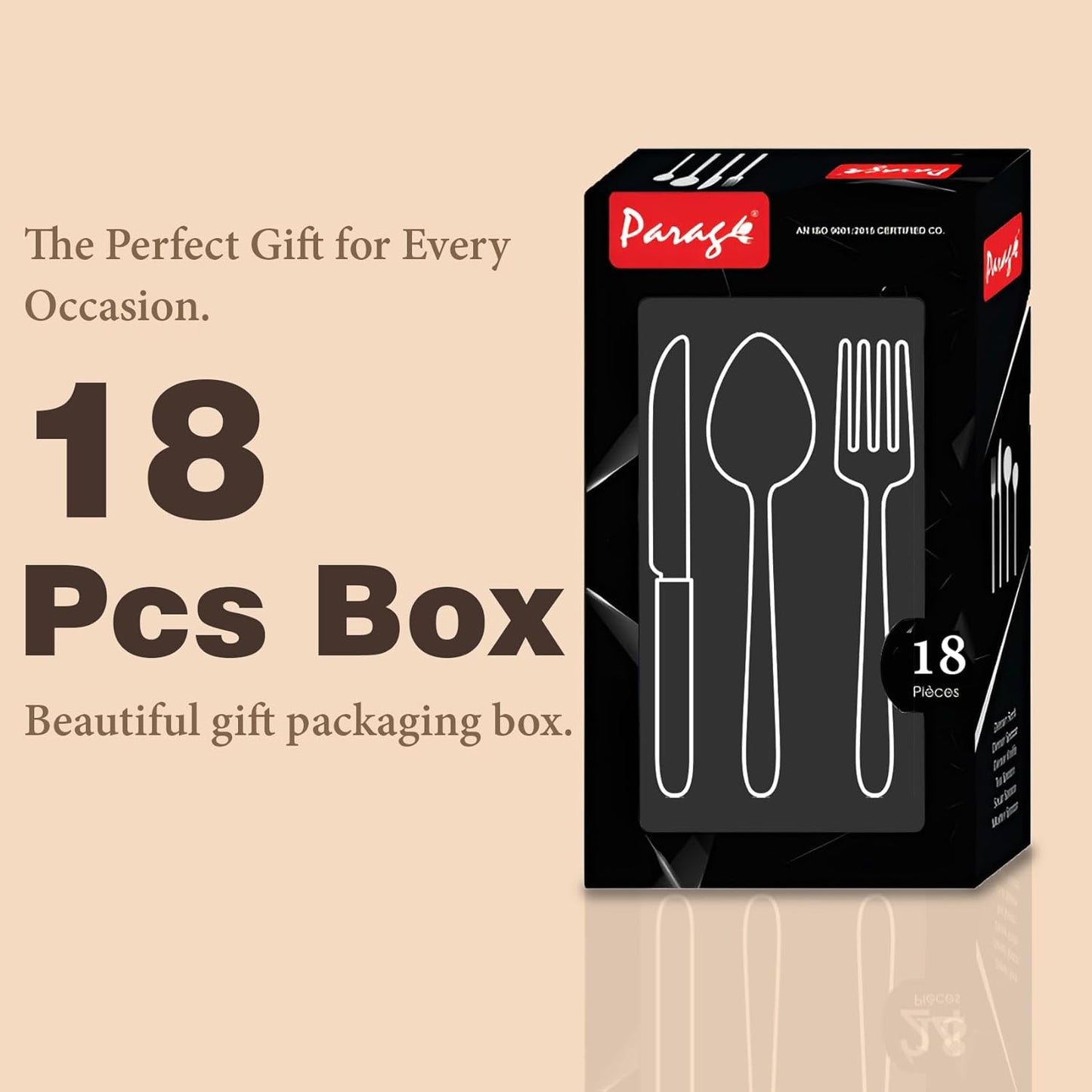 18pc Stainless Steel Cutlery | Moonpress Spoons Forks | Dining