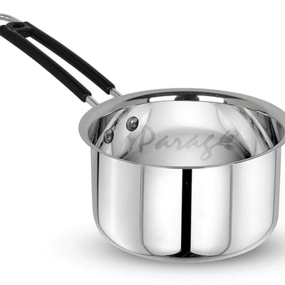 Stainless Steel Saucepan | 1L Heavy Gauge | Silver