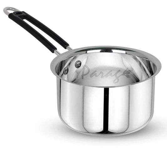 Stainless Steel Saucepan | 1L Heavy Gauge | Silver