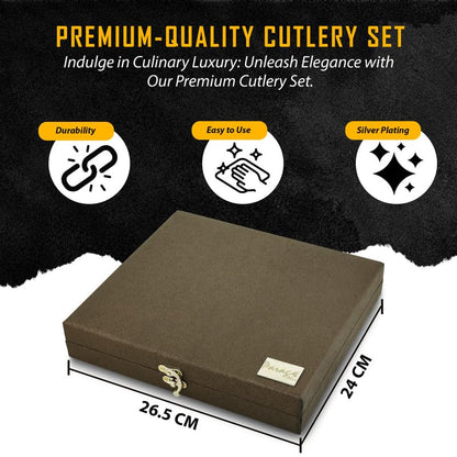 18pc Stainless Steel Cutlery | Gift Box | Spoons Forks