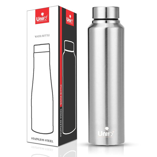 Stainless Steel Water Bottle 1 Litre | Leak-Proof Fridge Bottle for Home, Gym & Travel | Saturn Design, 1000 ml