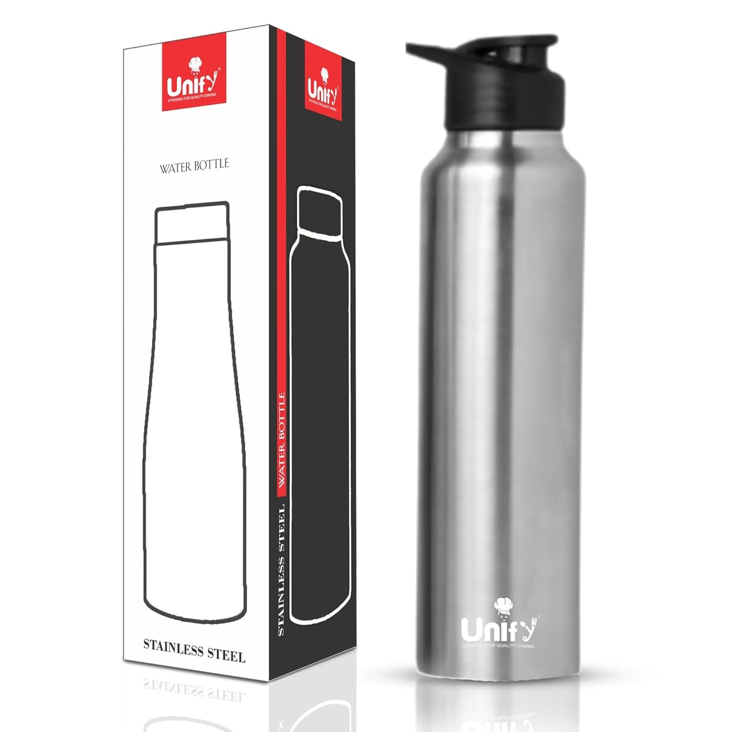 Stainless Steel Sipper Bottle | 1L Leak-Proof | Saturn Silver