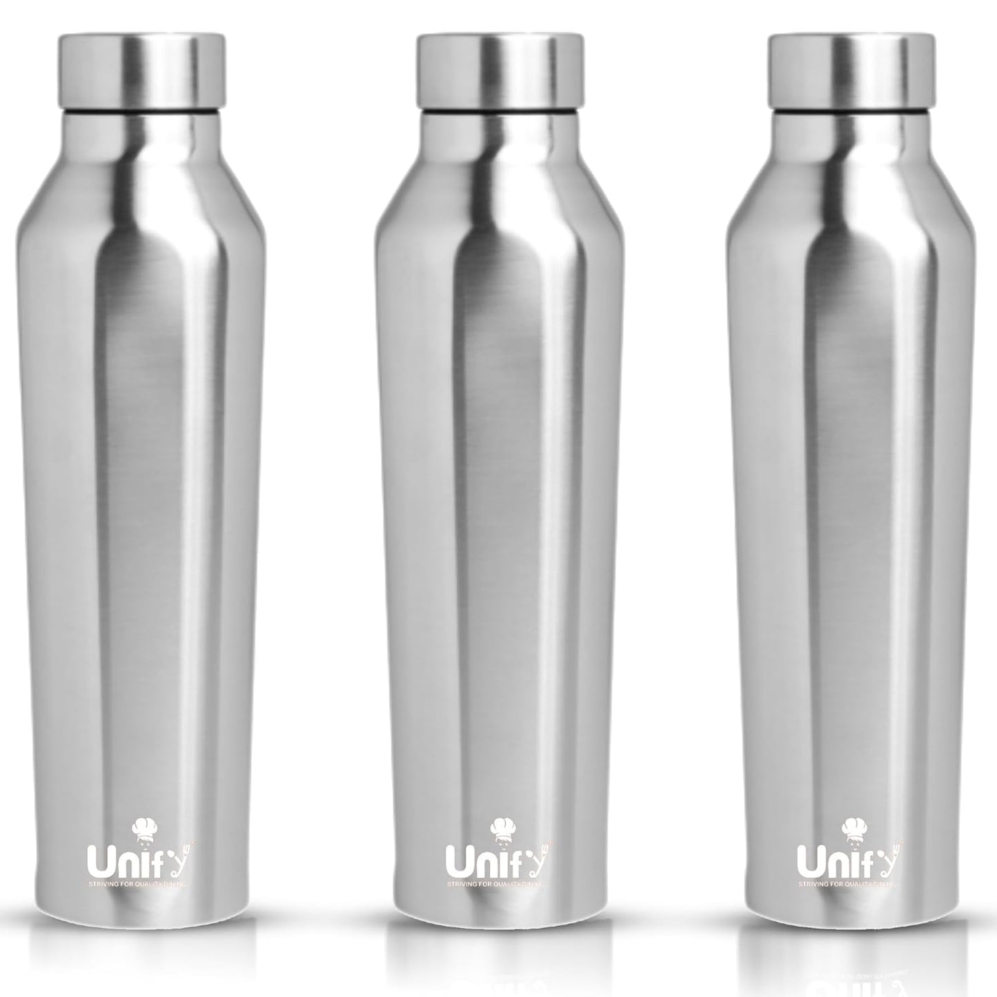 3pc Stainless Steel Water Bottles | 1L Venus Leak-Proof