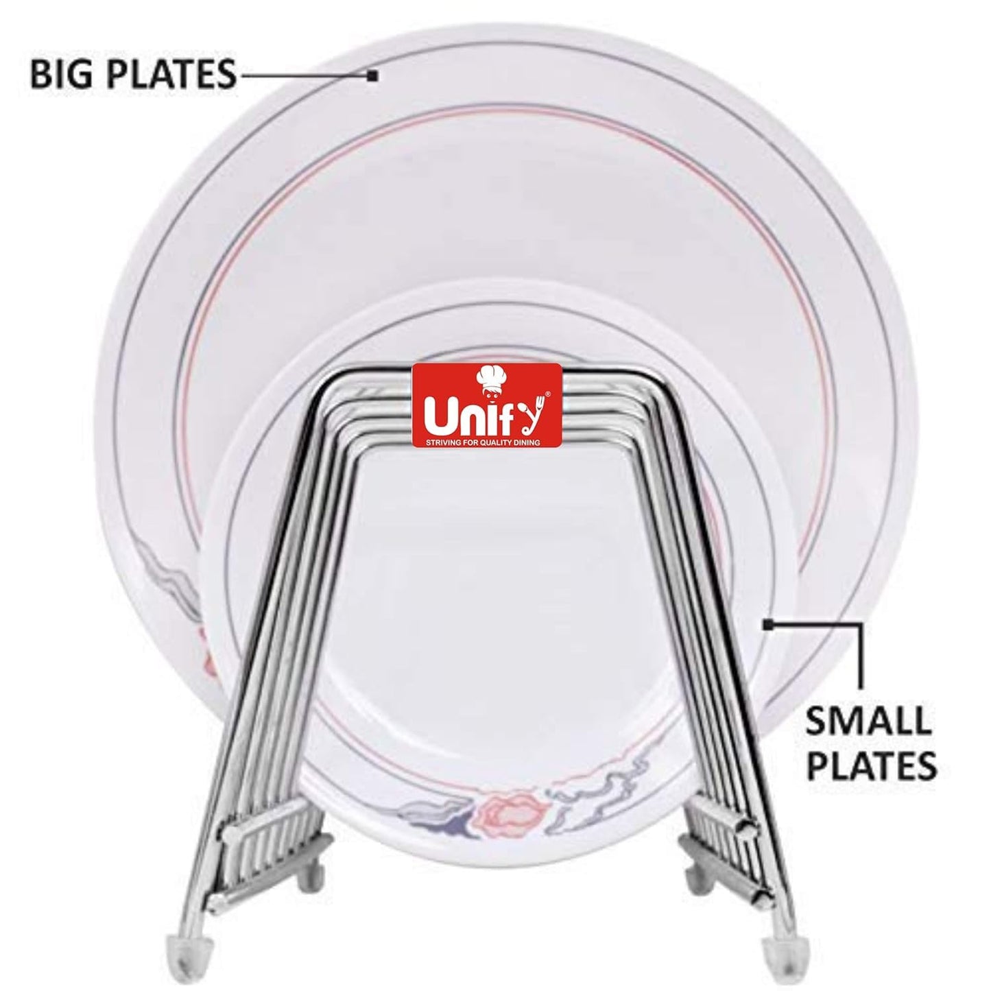 Stainless Steel Countertop Pull-Out Shelf – 6-Section Plate & Lid Holder, Silver