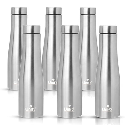 Stainless Steel Water Bottle 950 ml for Fridge, Office, School, Gym & Travel | Leak-Proof, Rust-Free, BPA-Free (Set of 6, Jupiter)