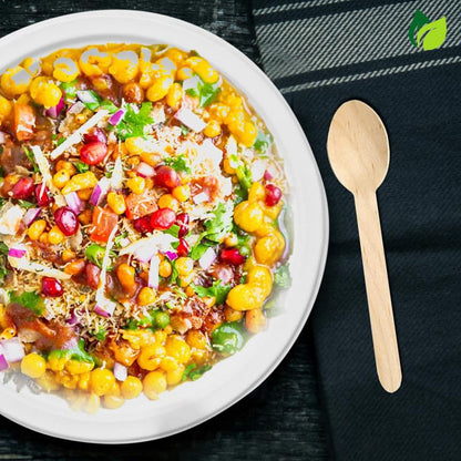 25pc Bagasse Plates | 7in Eco-Friendly Disposable | White