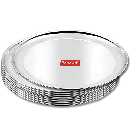 9pc Stainless Steel Raj Bhog Plate | 9in Heavy Gauge