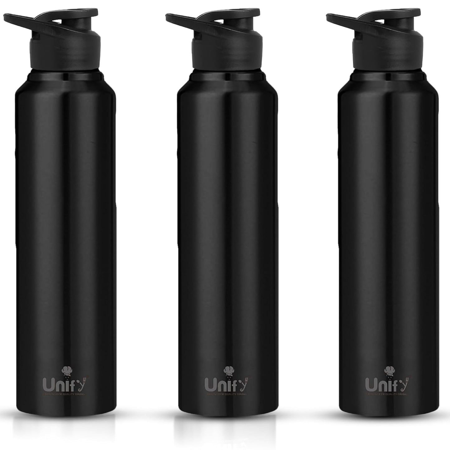 3pc Stainless Steel Sipper Bottles | 1L Saturn Black