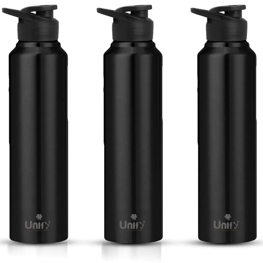 3pc Stainless Steel Sipper Bottles | 1L Saturn Black3SATURNSIPBLACK1 1