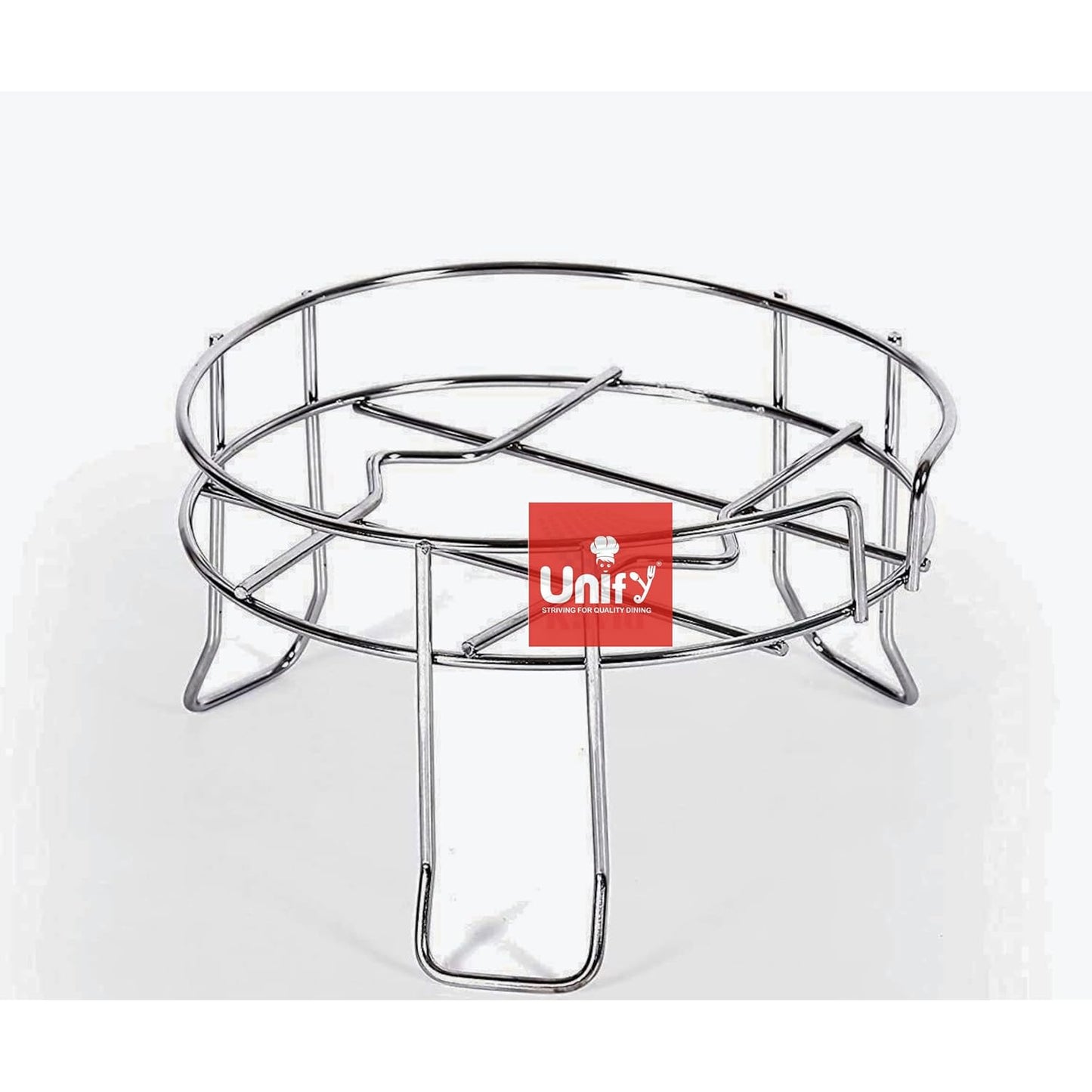 Stainless Steel Matka Stand | Tiered Countertop Pot & Jug Rack Chrome