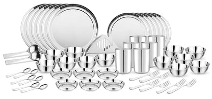 51pc Stainless Steel Dinner Set | Heavy Gauge | Serves 6
