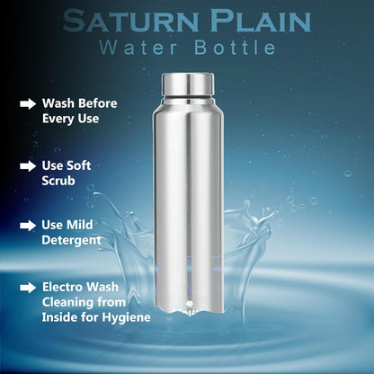 Stainless Steel Water Bottle 950 ml for Fridge, Office, School, Gym & Travel | Leak-Proof, Rust-Free, BPA-Free (Set of 6, Saturn)