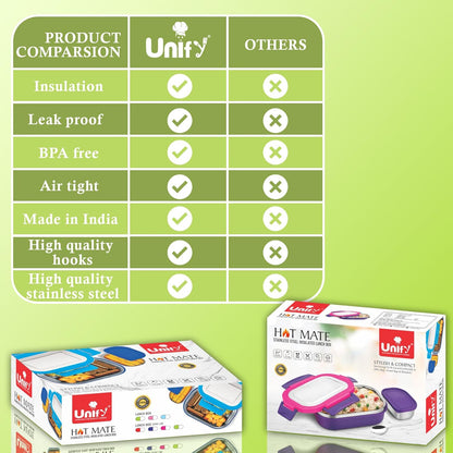 Stainless Steel Insulated Airtight Lunch Box with Unbreakable Lid, Leak-Proof Tiffin for Kids & Office (800 ml, Green)