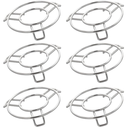 6-Piece Stainless Steel Trivet Set | Hot Pot Mat & Cooker Stand | Kitchen & Dining Use