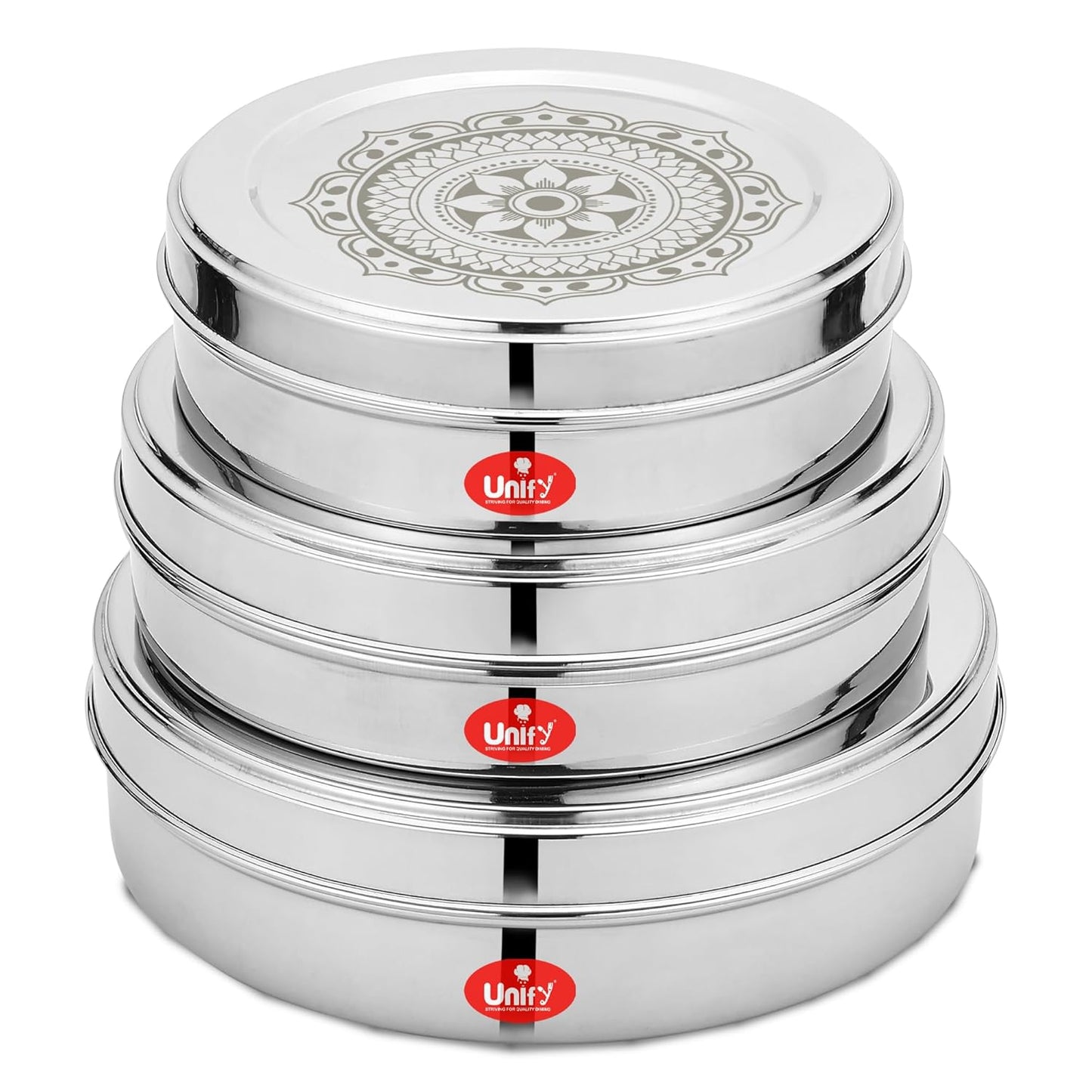 3 Pieces Stainless Steel Chocolate & Storage Box, 700ML/900ML/1200ML Airtight Canisters – Ideal for Dry Fruits, Snacks, Masala, Sweets, Gift Box for Kitchen