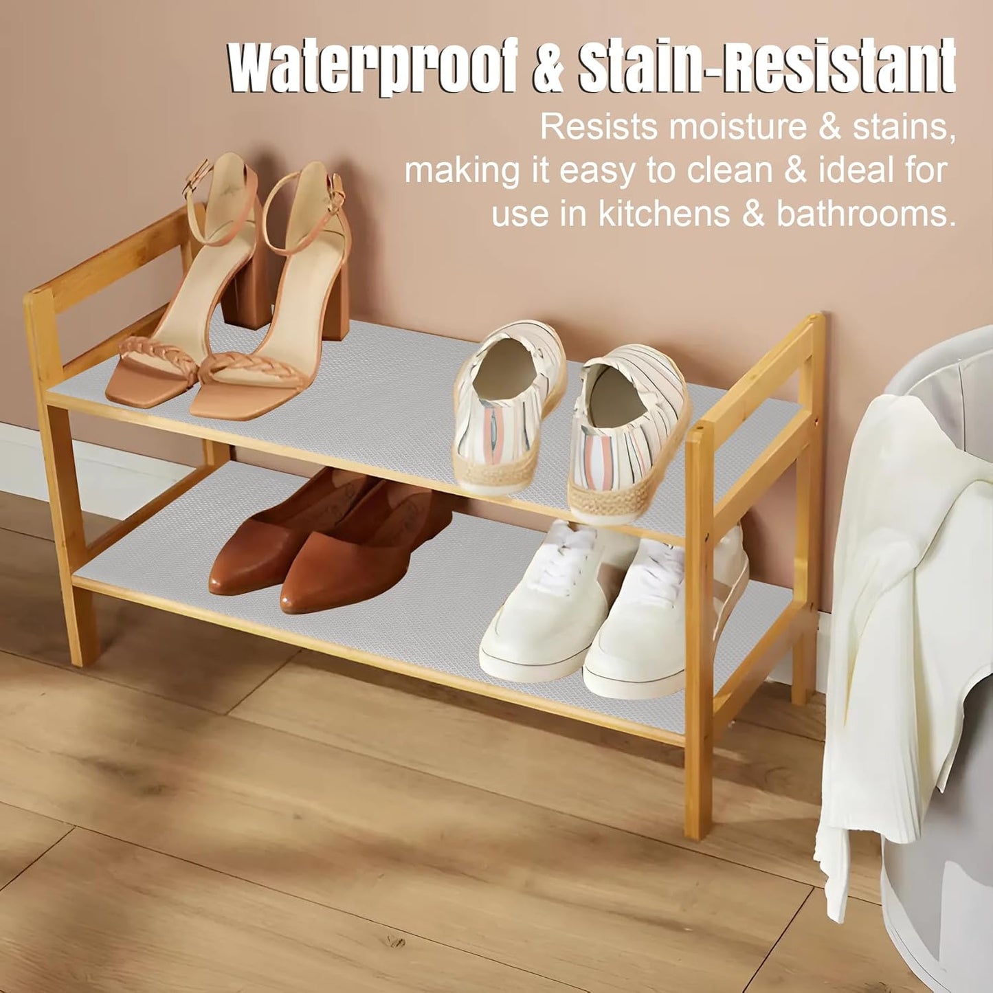 Transparent EVA Anti-Slip Shelf Liner Roll – 45 cm x 5 m, Multipurpose Mats