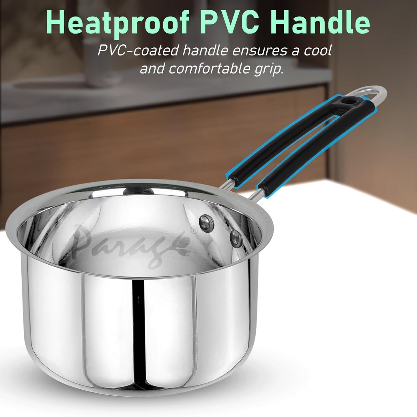 2pc Stainless Steel Saucepan Set | 1.25L & 1.75L | Silver