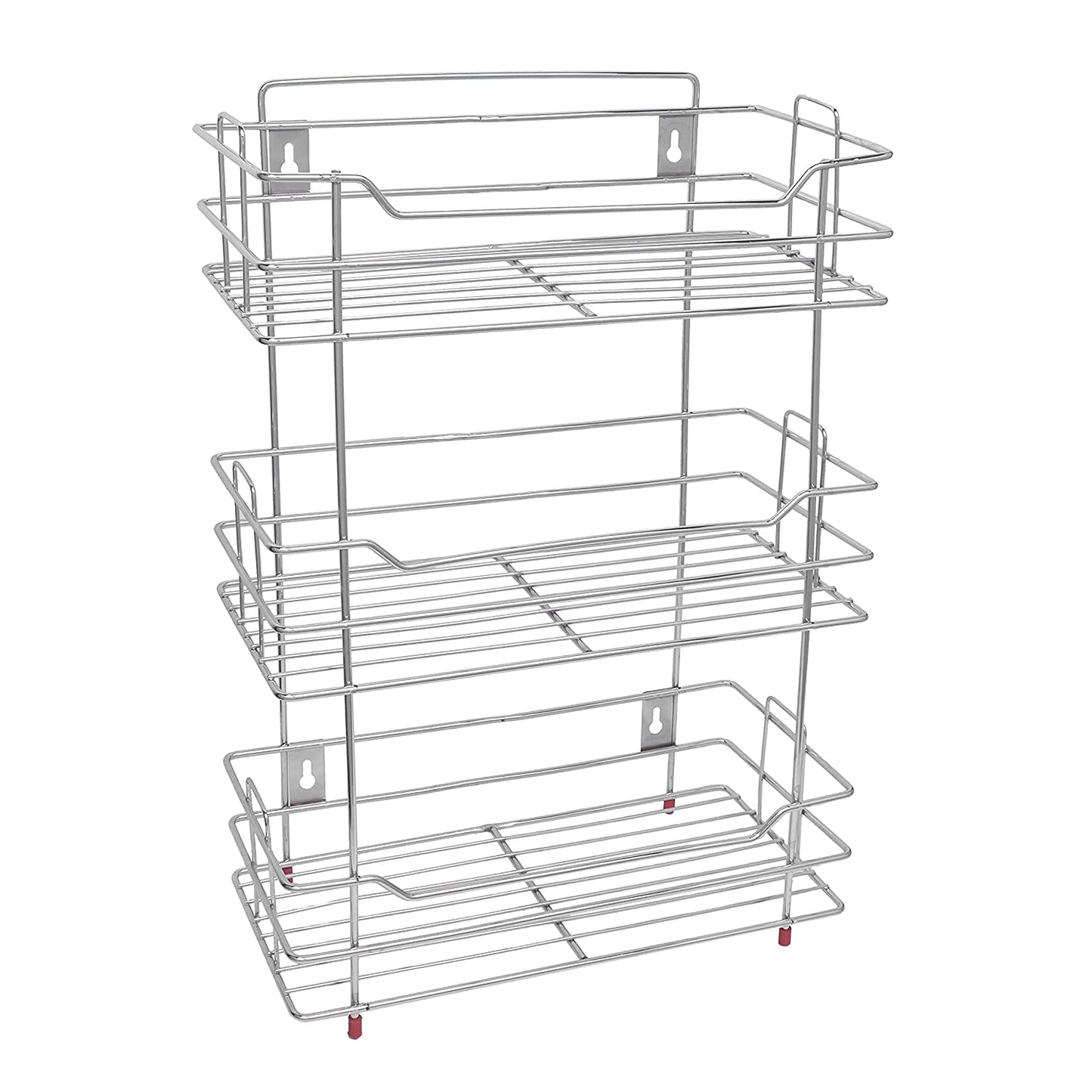 3 Tier Stainless Steel Kitchen Rack | Multipurpose Storage Shelf Silver
