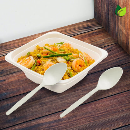100pc Biodegradable Cornstarch Spoons | Eco-Friendly | Party