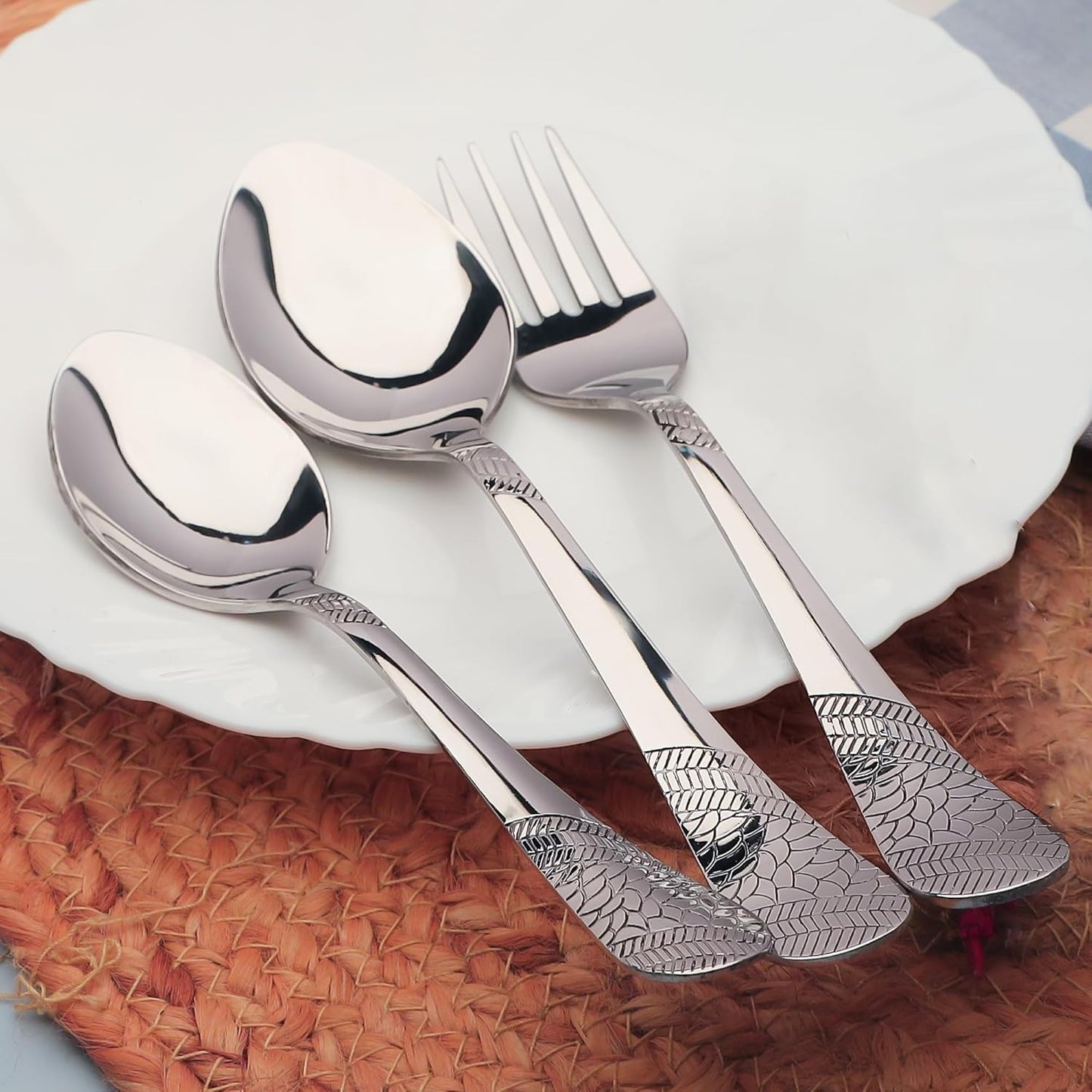 18pc Stainless Steel Cutlery | Spoons Forks Tea | Silver Dining