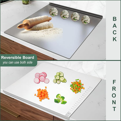 Stainless Steel Countertop Chopping Board - L-Shape, Medium 35.5x31 cm, Heavy DutyLCB35.5X301 4