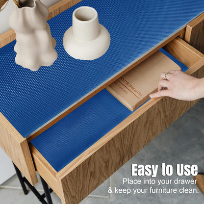Blue EVA Anti-Slip Shelf Liner Roll – 45 cm x 3 m, Multipurpose Mats