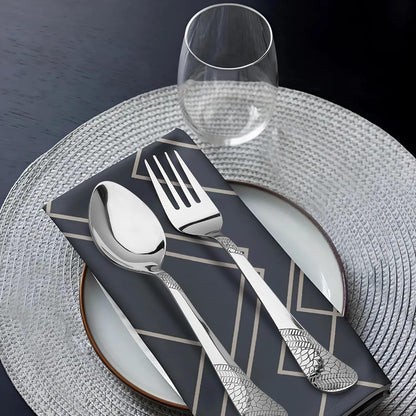 12pc Stainless Steel Cutlery | 16cm Silver Spoons & Forks | Dining